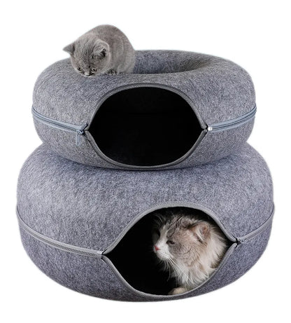 Donut Bed Cat Tunnel